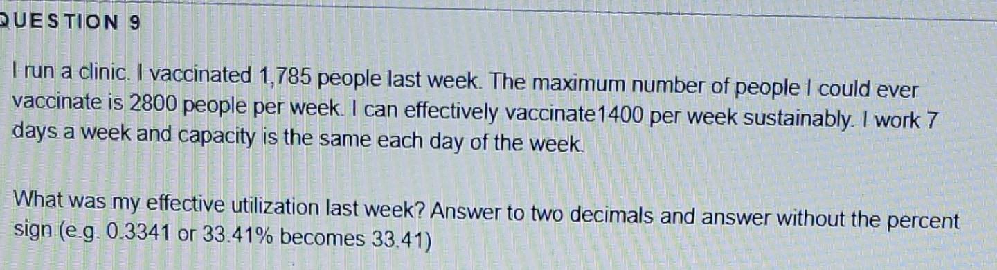 What was my effective utilization last week?