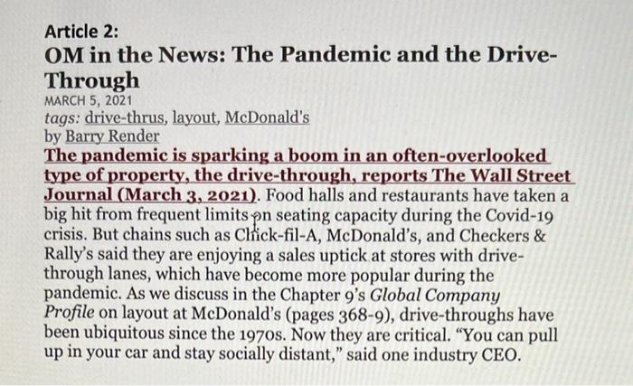 please answer the two discussion questions please