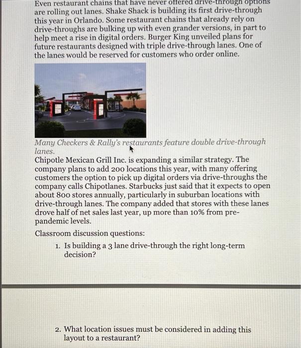 please answer the two discussion questions please