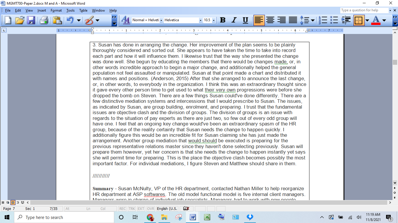 Analysis Paper 2 Read the ASP Software
