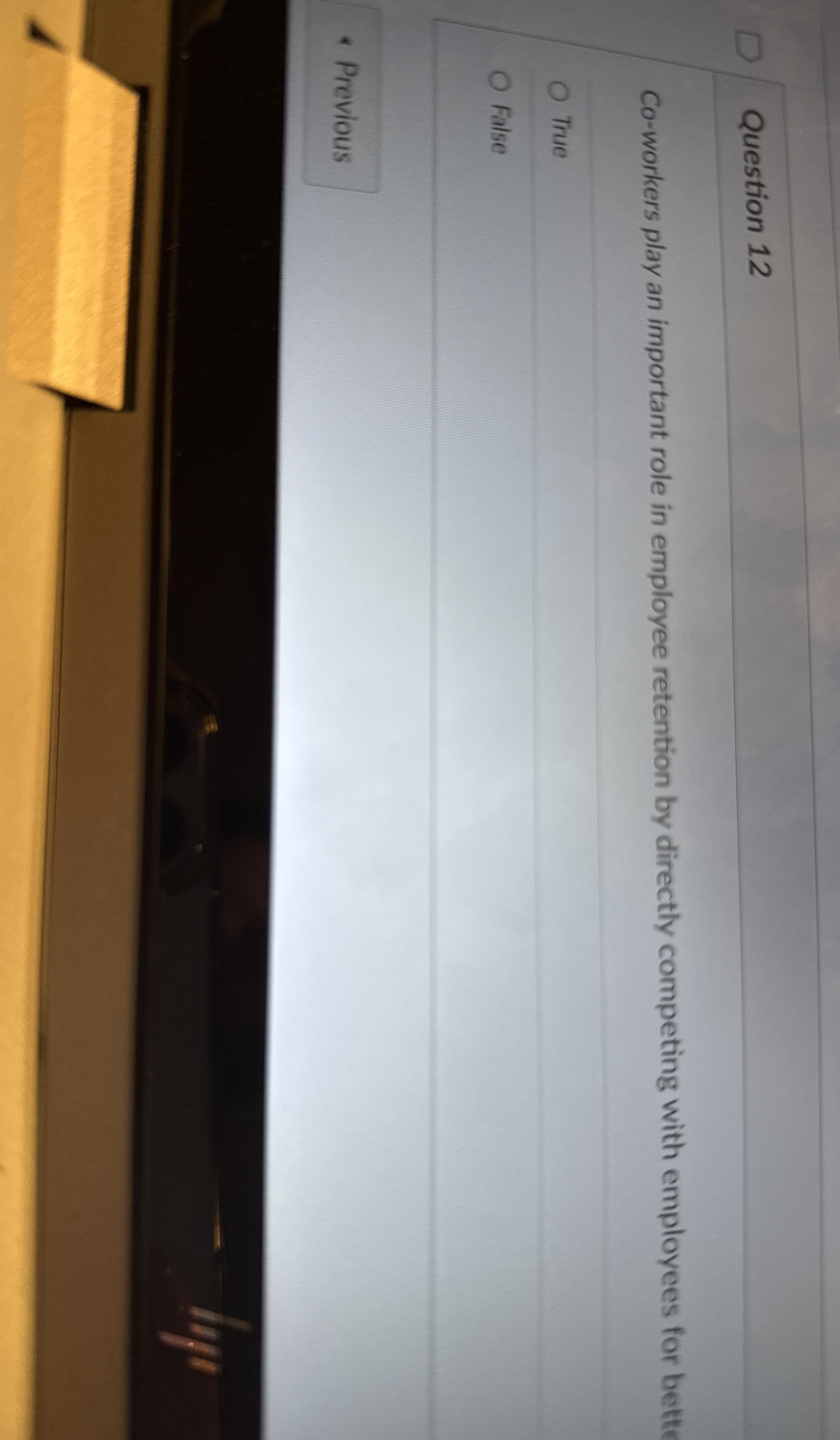 Question 1 2 Co - workers play an important role