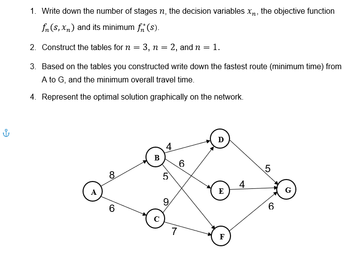 Question 1: Problem solving Dynamic Programming