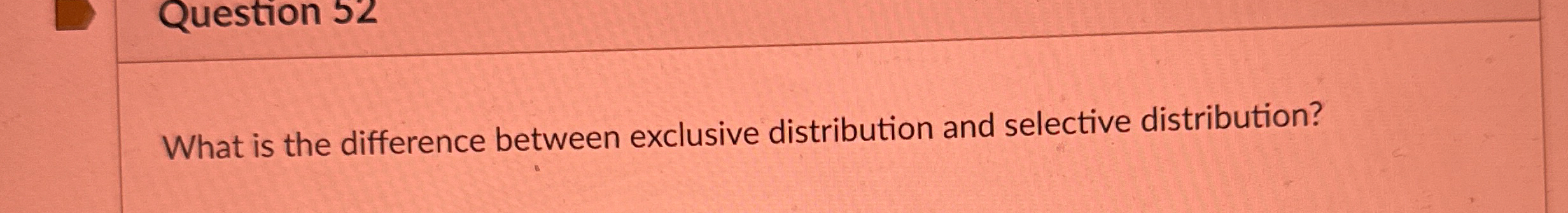 What is the difference between exclusive