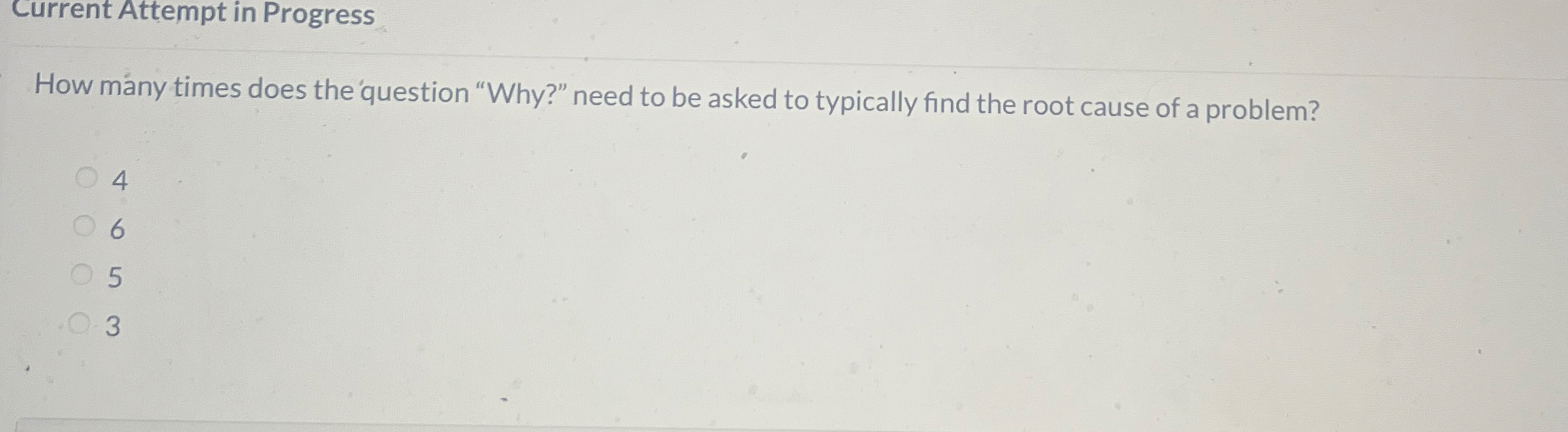 Current Attempt in Progress How many times does