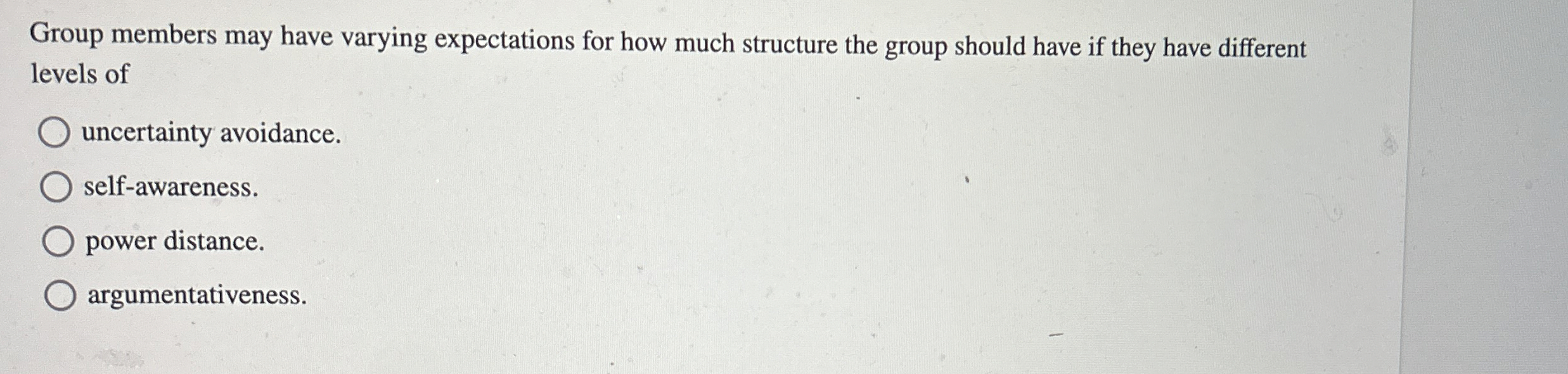 Group members may have varying expectations for