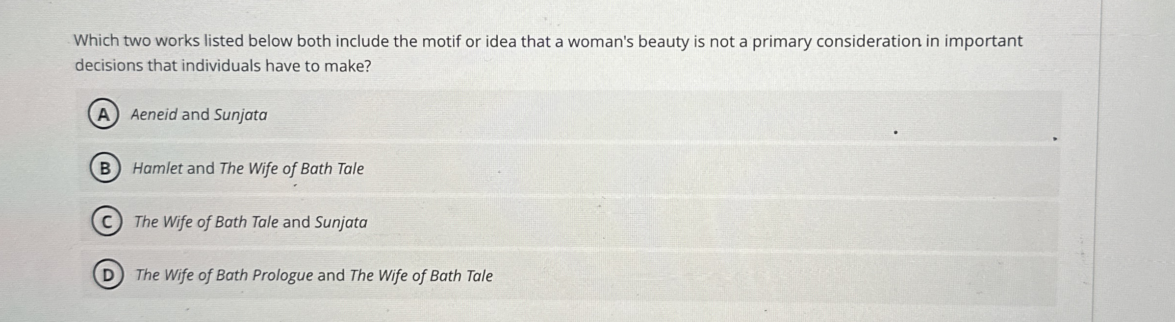 Which two works listed below both include the