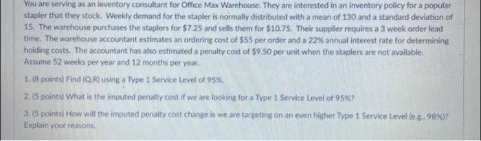 please answer chronologically You are serving as