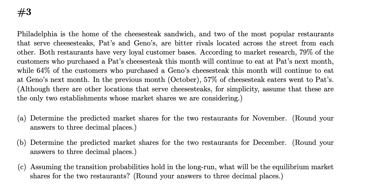 Show work without Excel. Thank you. #3