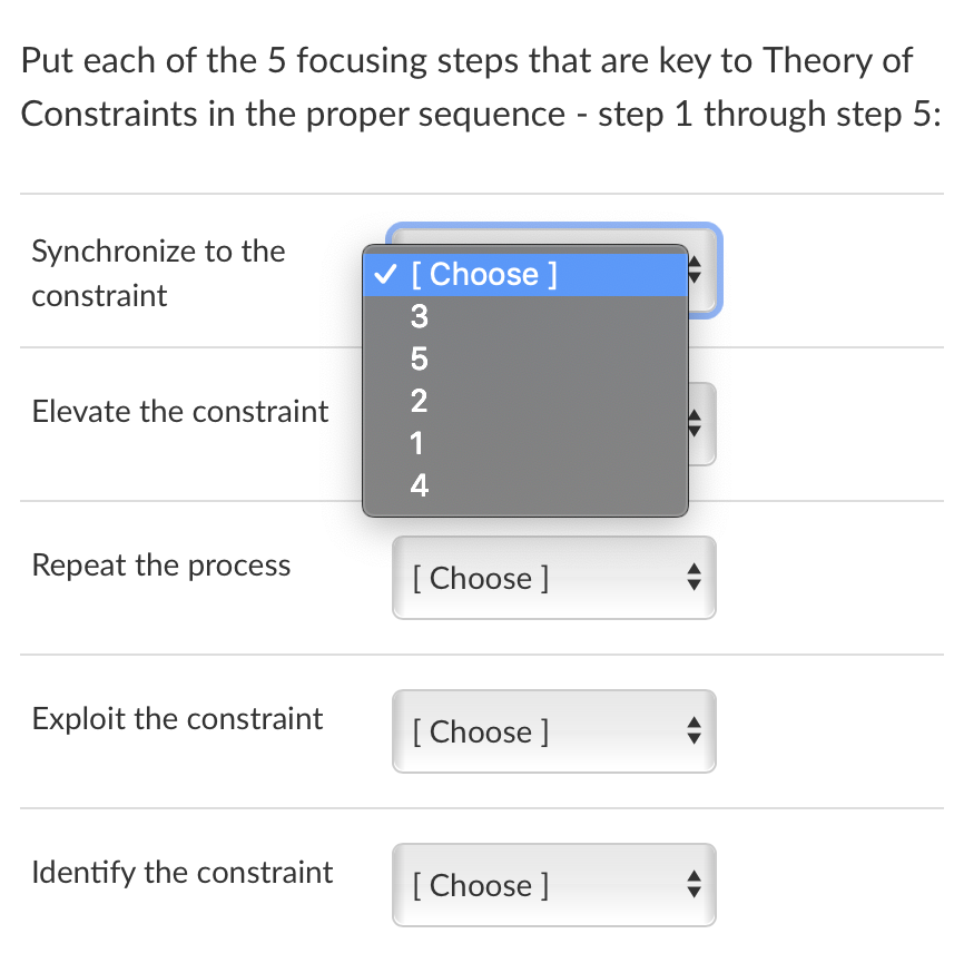 For each certification listed below, select the