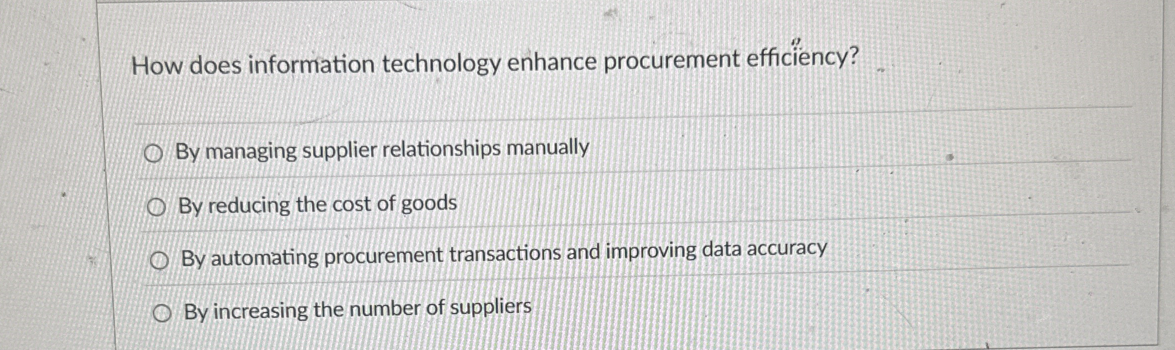 How does information technology enhance