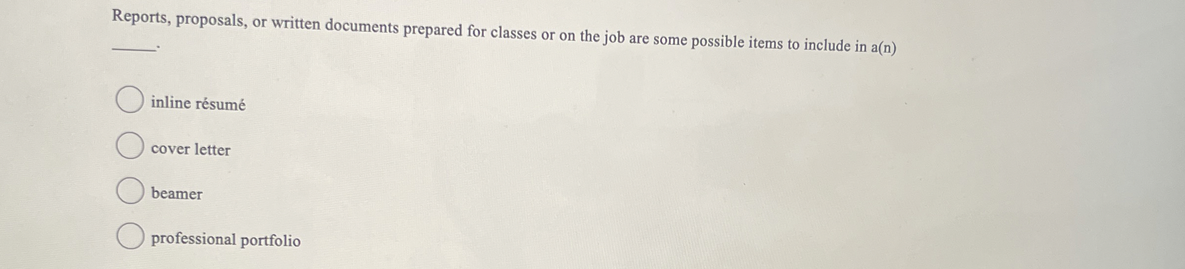 Reports, proposals, or written documents prepared
