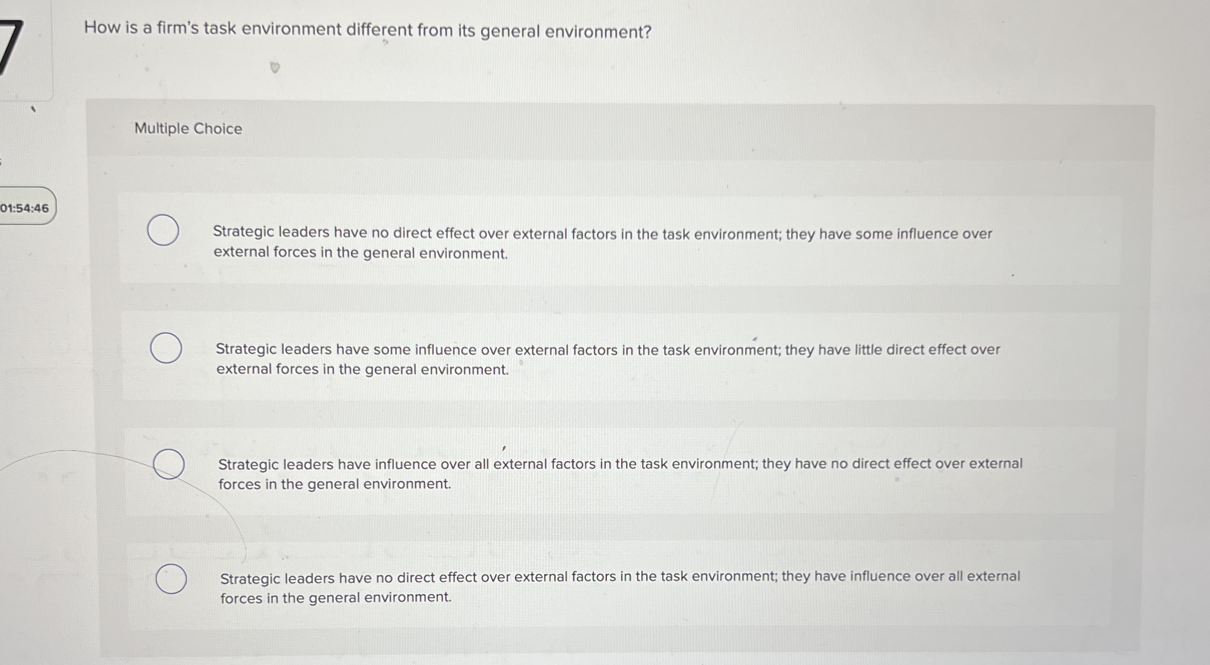 7 How is a firm's task environment different from