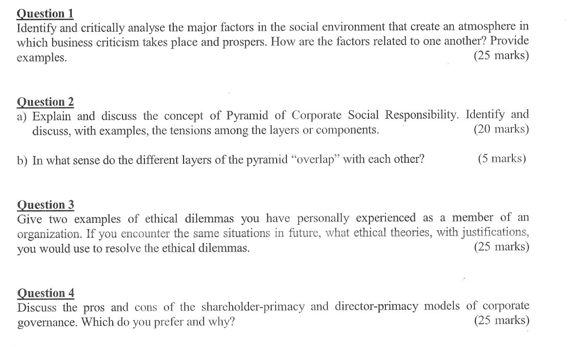 Please help to answer all the questions below.