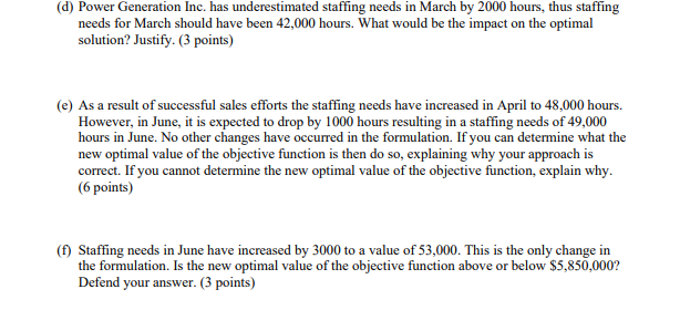 QUESTION 3: Sensitivity Analysis (24 points) The