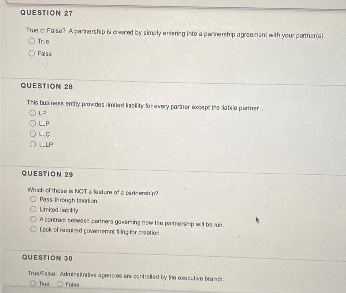 need these answered please asap !! QUESTION 27