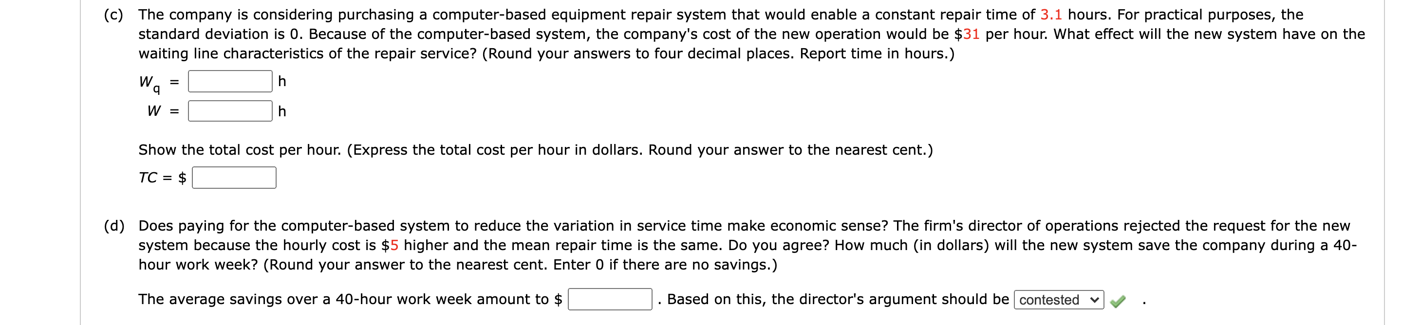 The Robotics Manufacturing Company operates an