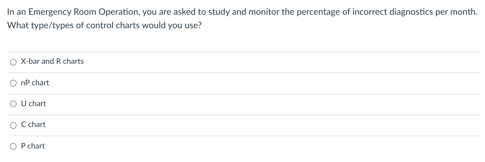 In a manufacturing facility, you are asked to