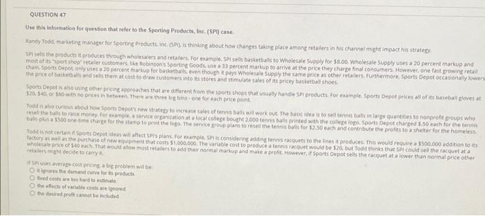 QUESTION 36 Given the following data, compute the