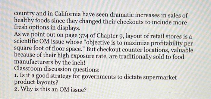 please answer the two discussion questions please