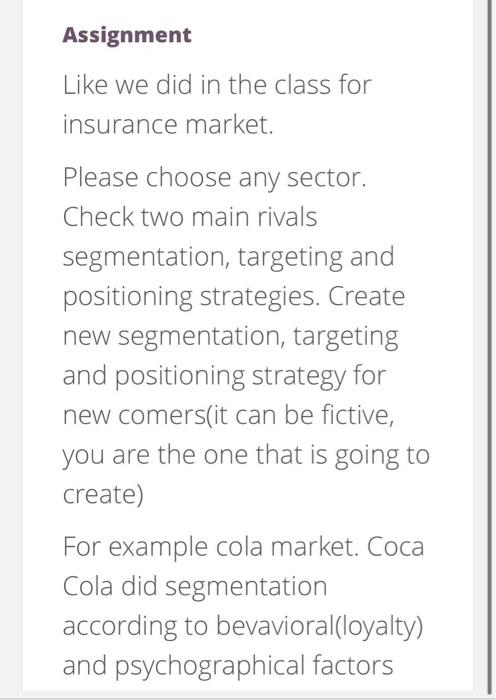 the example I chose is lipton tea market. please