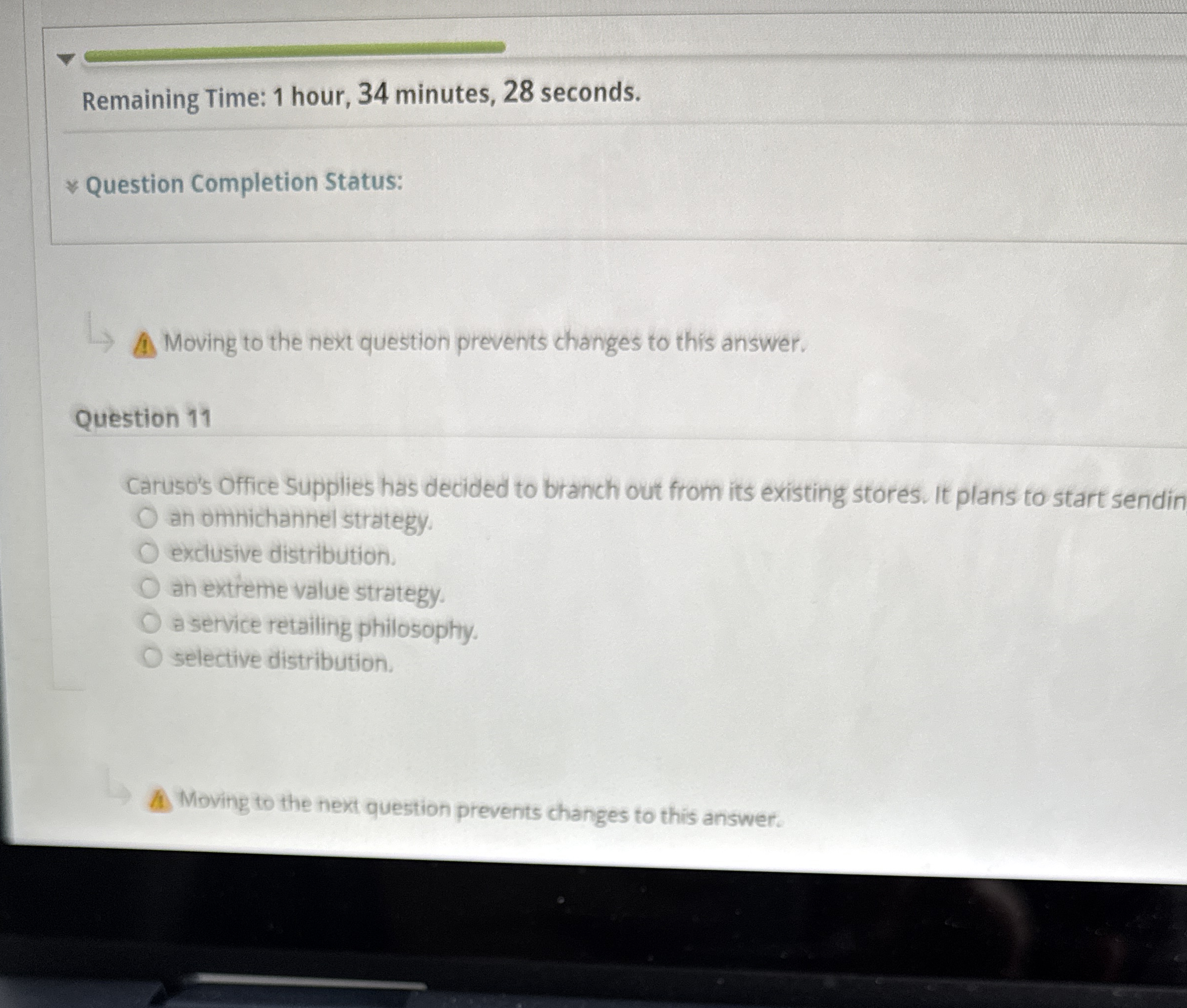 Remaining Time: 1 hour, 3 4 minutes, 2 8 seconds.