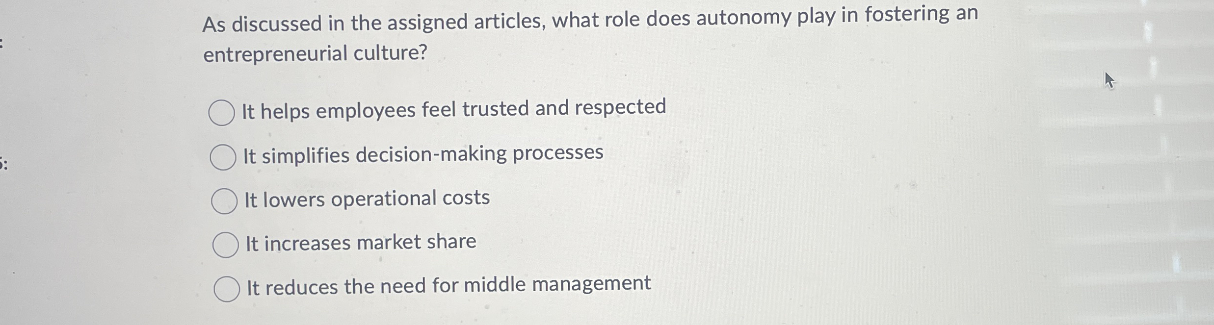 As discussed in the assigned articles, what role