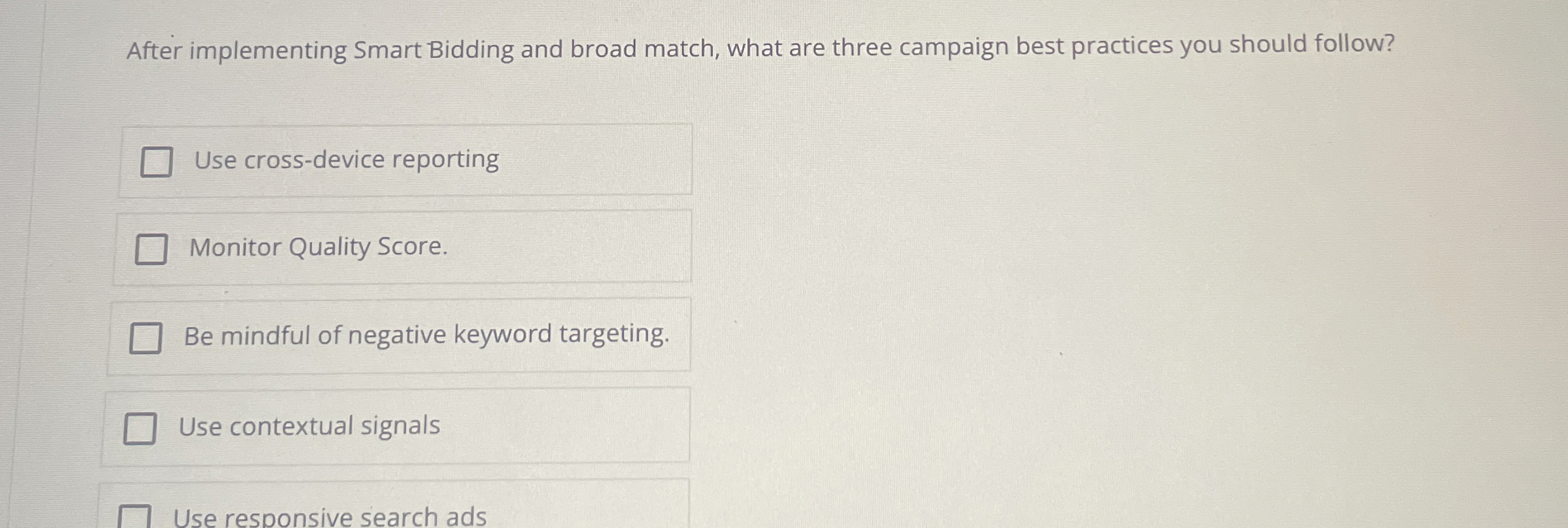 After implementing Smart Bidding and broad match,