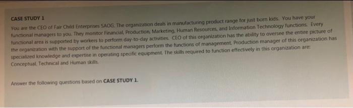 a--30-31 i have quiz now CASE STUDY 1 You are the