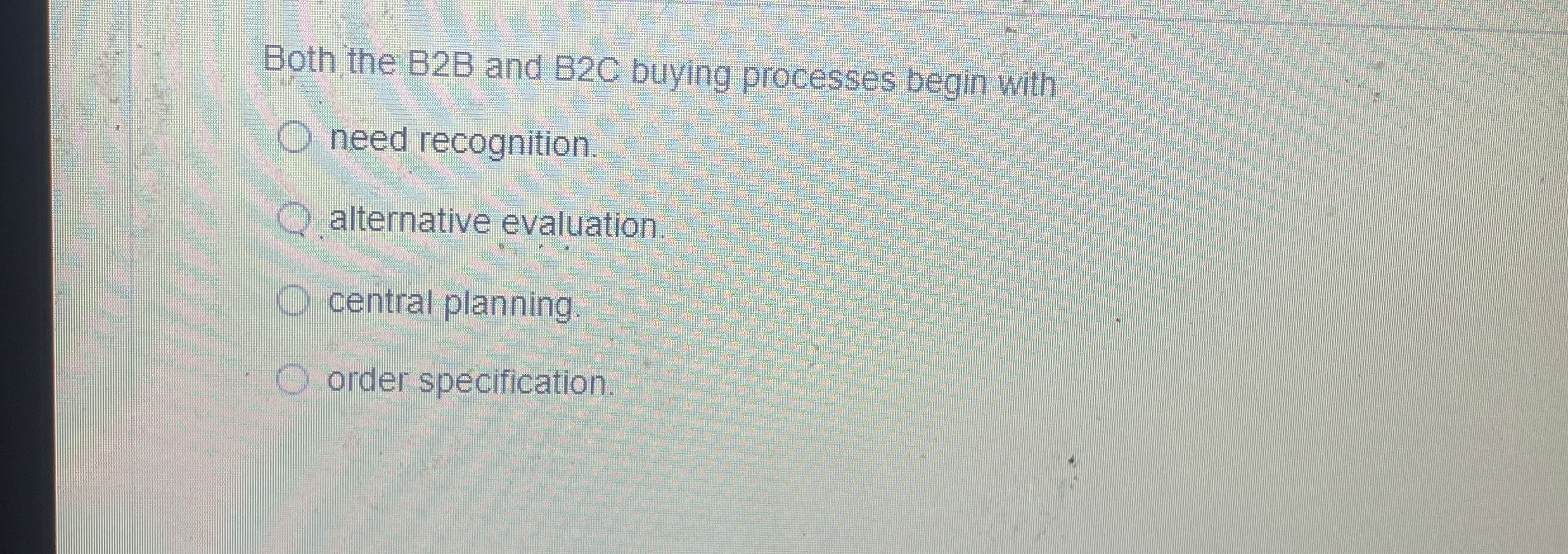 Both the B 2 B and B 2 C buying processes begin
