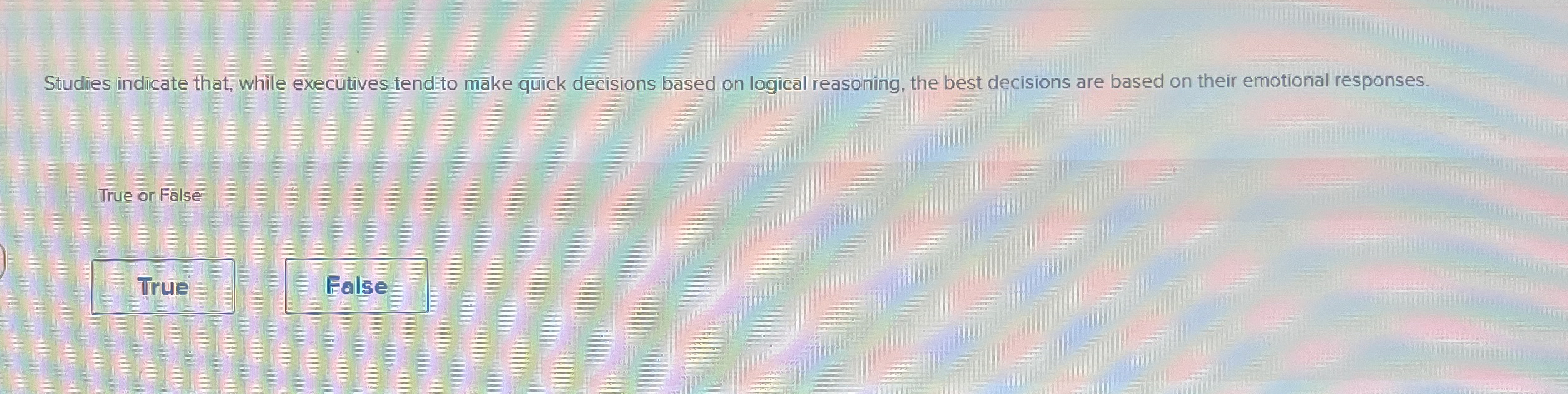 Studies indicate that, while executives tend to