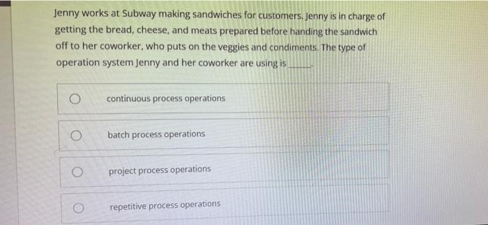 What type of scheduling method should be used