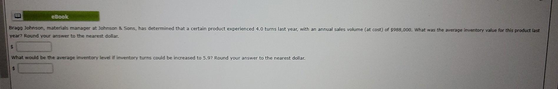 eBook Bragg Johnson, materials manager at Johnson