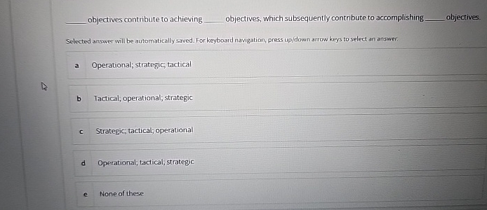 objectives contribute to achieving q ,