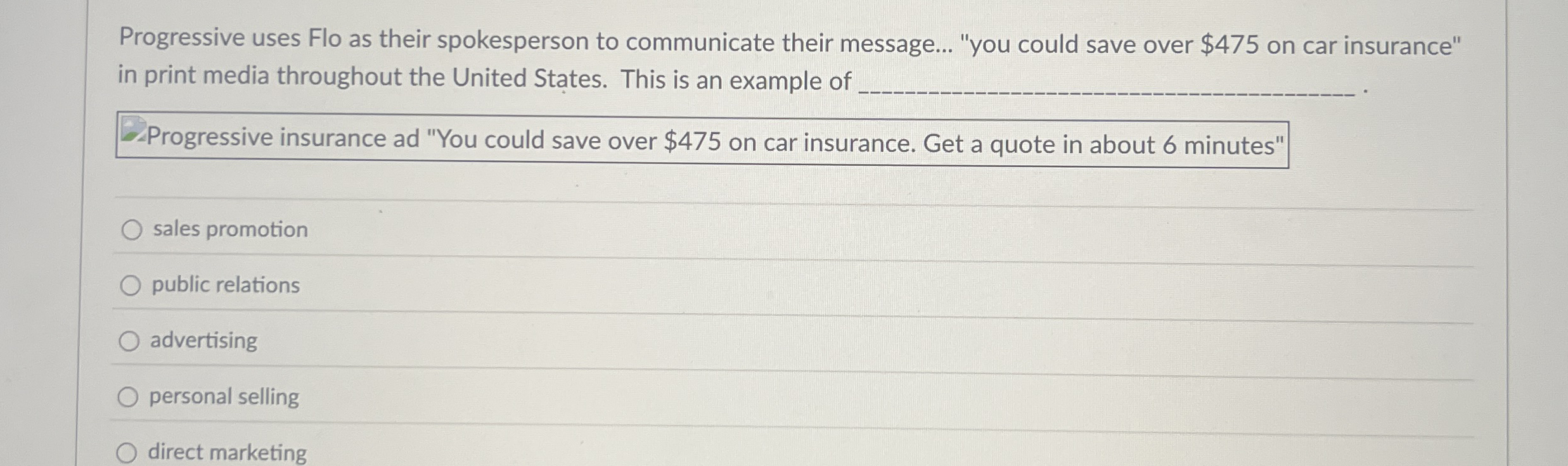Progressive uses Flo as their spokesperson to