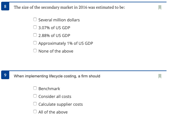 Having a decision process in place to return