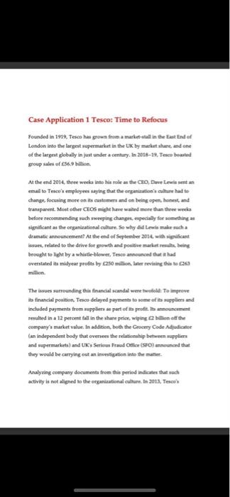 write a case study Relate the case to one of