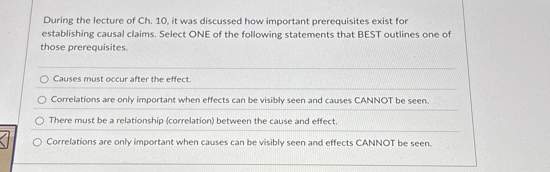 During the lecture of Ch . 1 0 , it was discussed