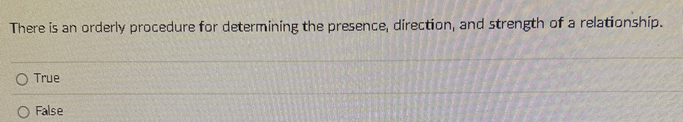 There is an orderly procedure for determining the