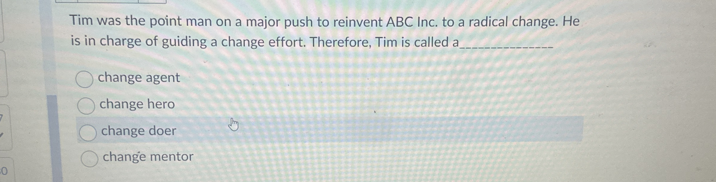 Tim was the point man on a major push to reinvent