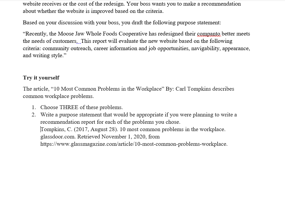 Writing Purpose Statements Effective purpose