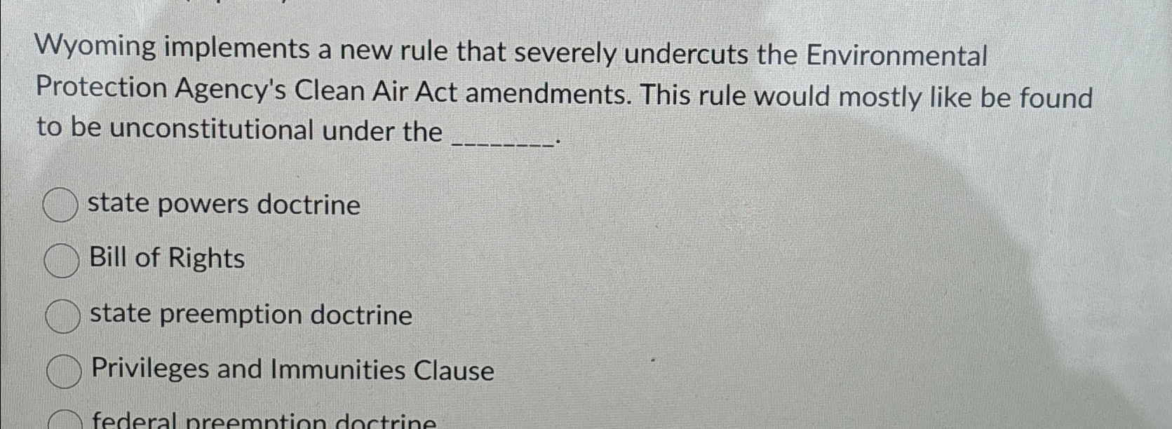 Wyoming implements a new rule that severely