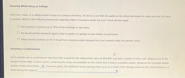 S. Types of homeowner's insurance policies