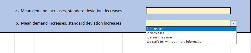 Here are two multiple-choice questions. a. Mean
