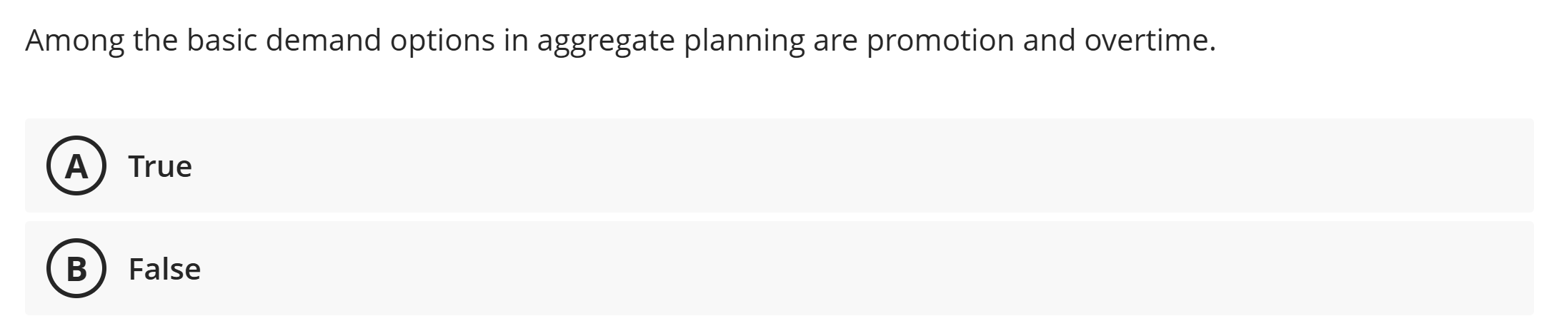 Among the basic demand options in aggregate