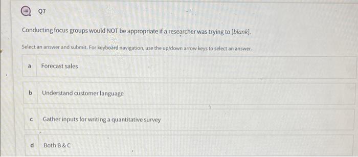 Q6 What is a customer advisory panel? Select an