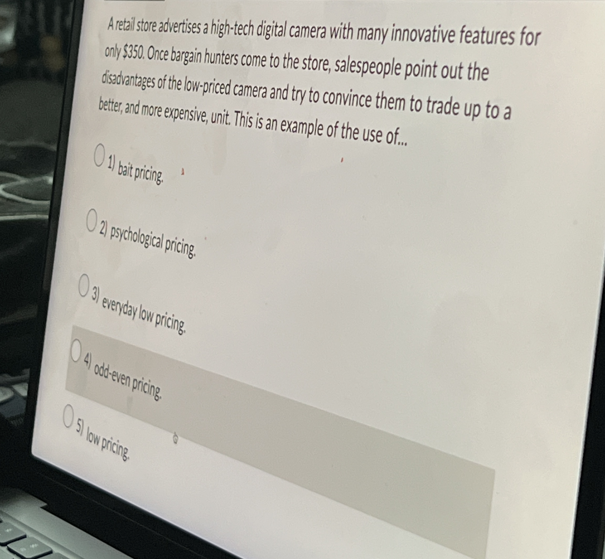 A retalil store advertises a high - tech digital