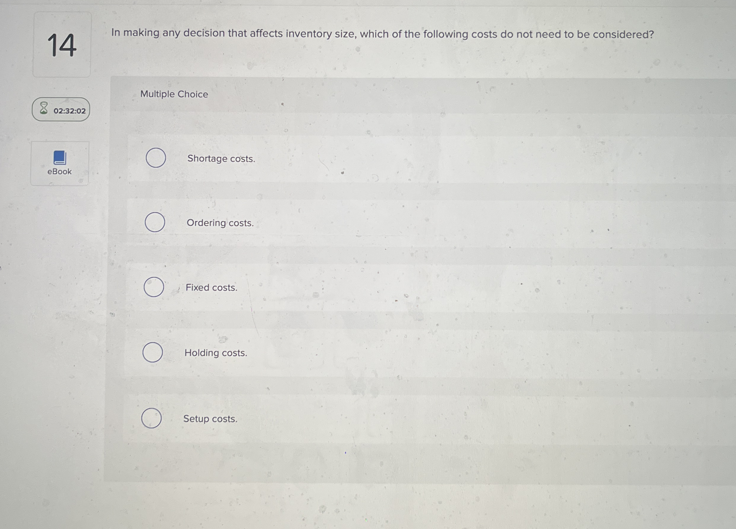1 4 In making any decision that affects inventory