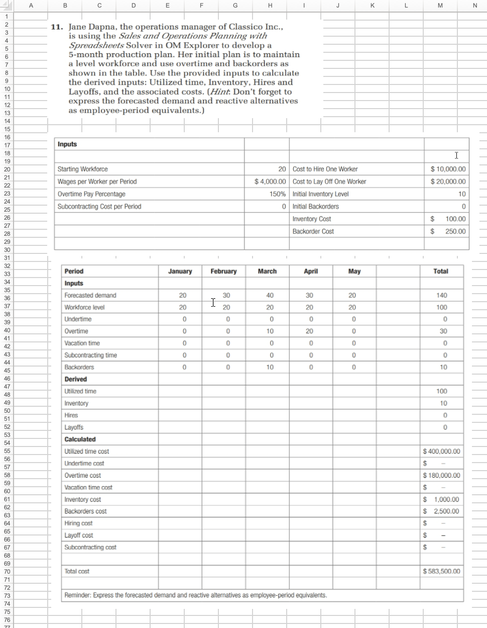 A B D E E F G H 1 J L 3 M N 11. Jane Dapna, the