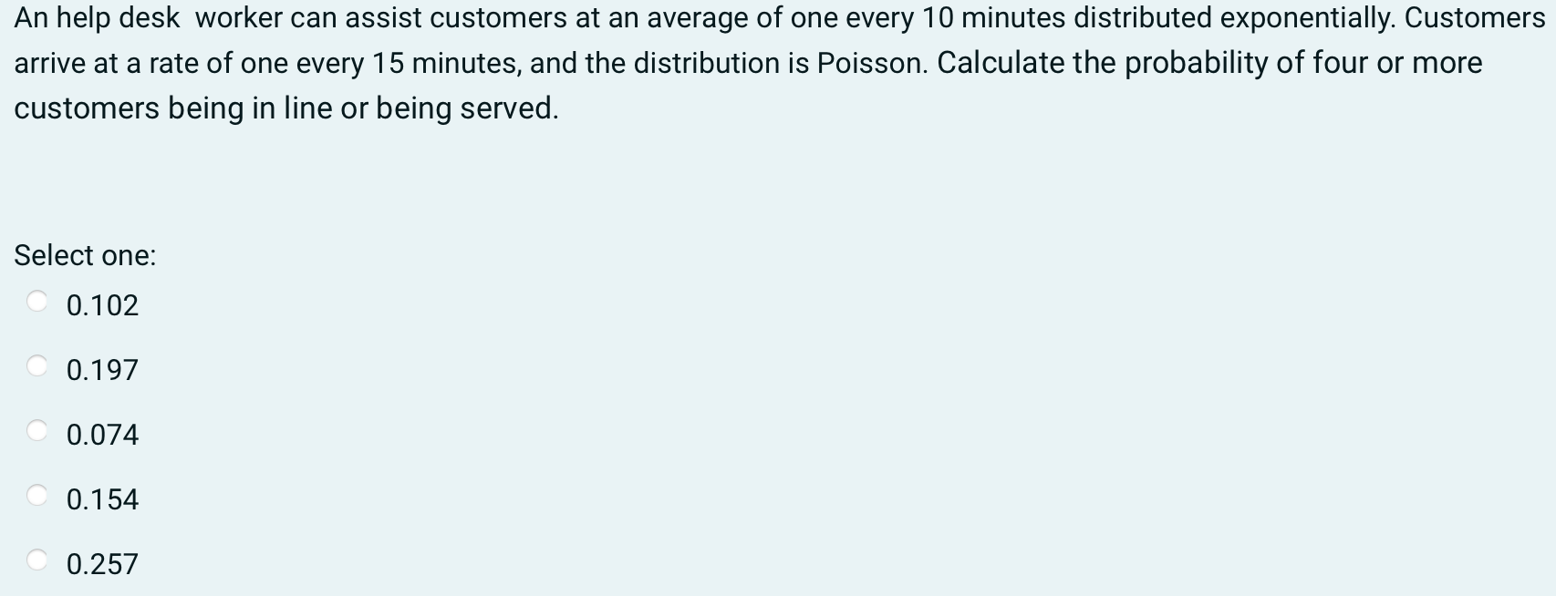 An help desk worker can assist customers at an