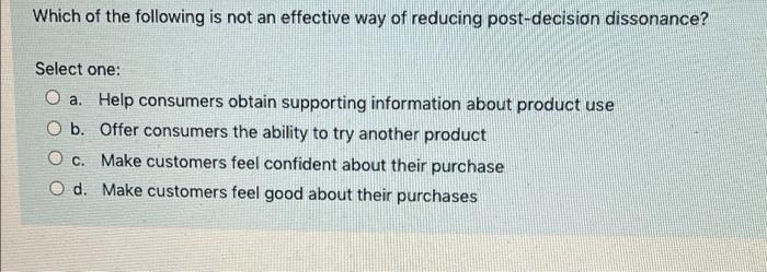 Which of the following is not an effective way of